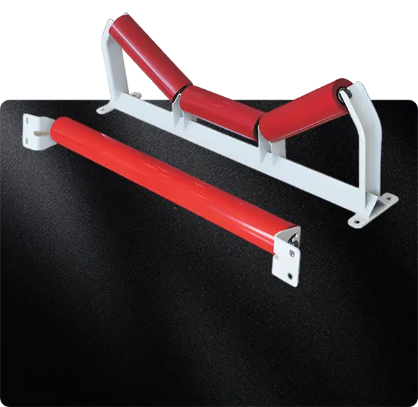 Troughing conveyor idler